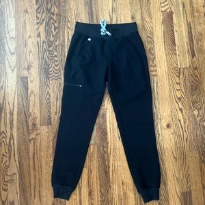 Womens XXS Figs Zamora jogger scrub pants- Black